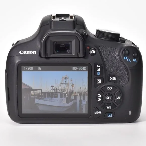 Canon EOS Rebel T5 DSLR Camera 18MP 18-55mm Lens Video 10943 Clicks 32GB SD MINT - Picture 5 of 16